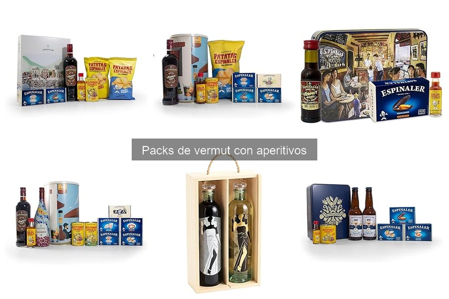 Mejores packs de vermut con aperitivos para regalar
