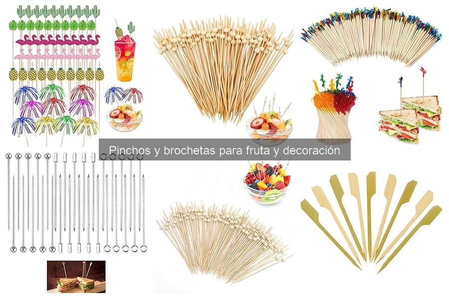 Mejores pinchos y brochetas para fiestas infantiles