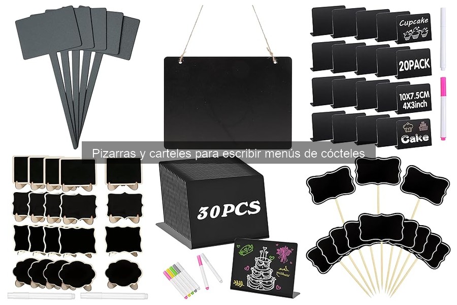 Mejores pizarras para menús de cócteles: comparativa de materiales