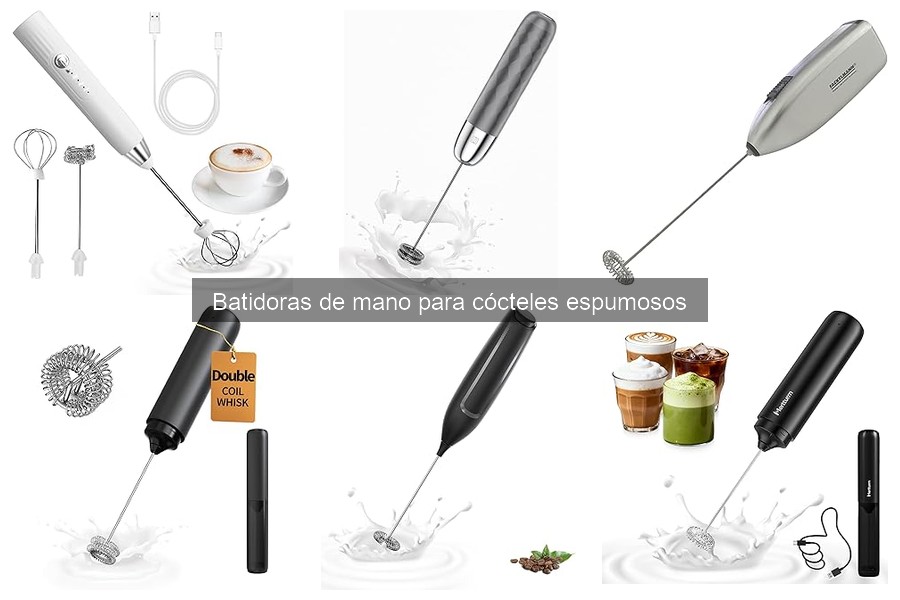 Mejores recetas de cócteles espumosos con batidoras de mano