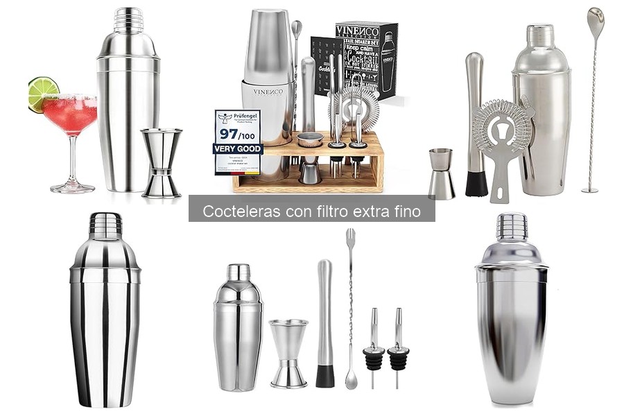 Mejores recetas de cócteles para cocteleras con filtro fino