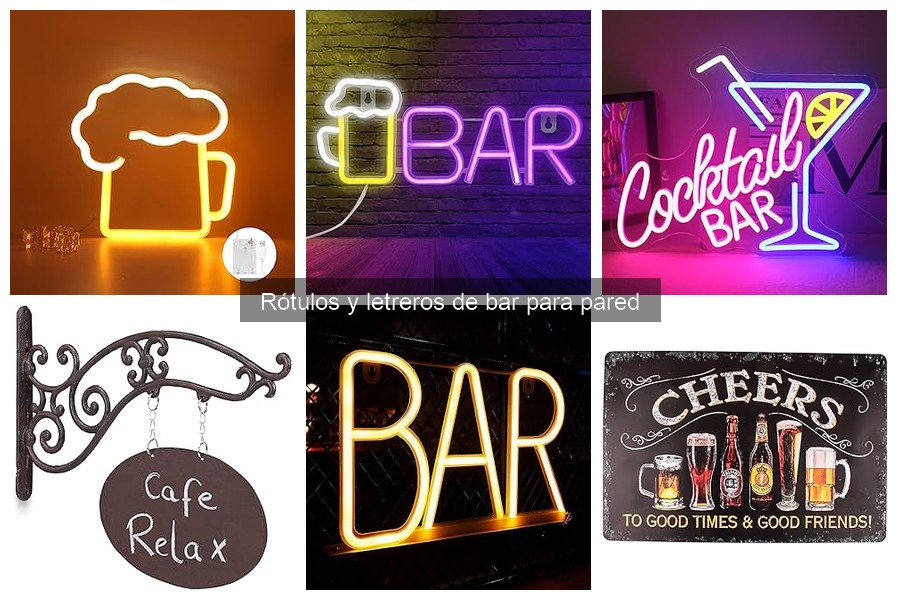 Mejores rótulos vintage para bares: comparativa y opiniones
