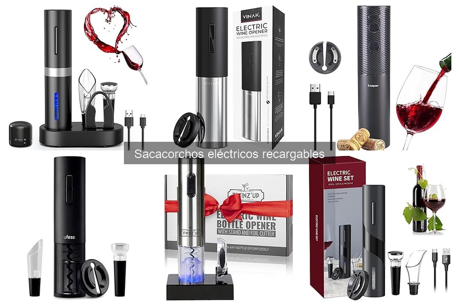 Mejores sacacorchos eléctricos recargables para el hogar