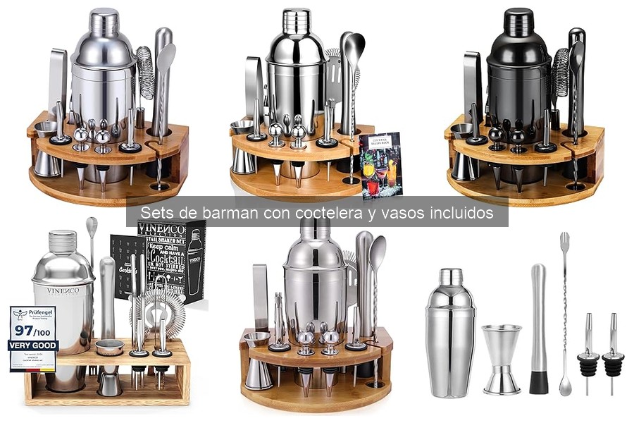 Mejores sets de barman para principiantes: comparativa 2023