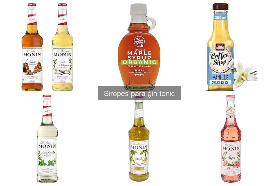 Mejores siropes para gin tonic: comparativa de opciones