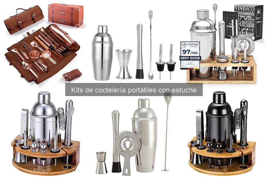 Mejores tiendas online para comprar kits de coctelería portátiles