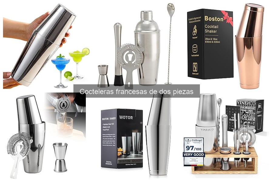 Mejores tiendas para comprar cocteleras francesas de dos piezas