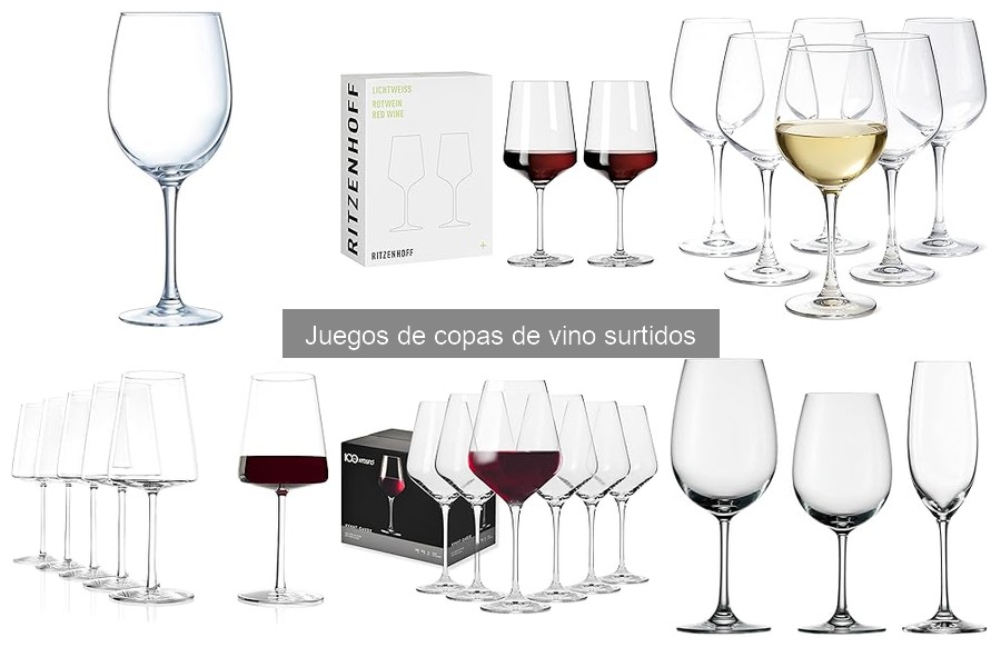 Mejores tiendas para comprar juegos de copas de vino surtidos
