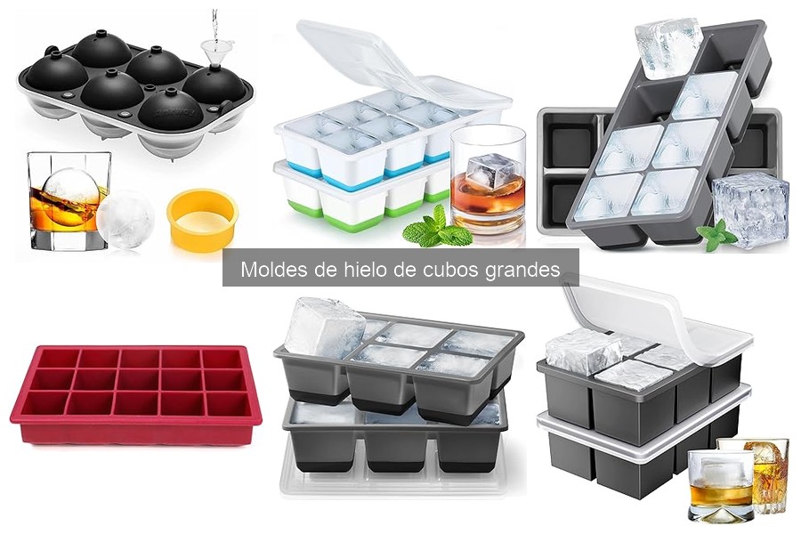 Moldes de hielo de cubos grandes para fiestas y eventos
