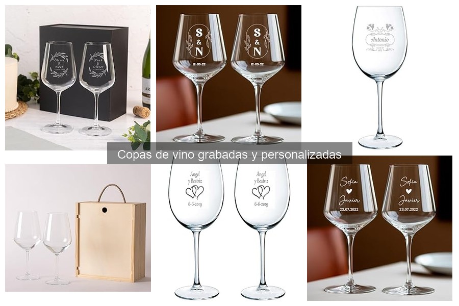 Opciones de Personalización para Copas de Vino