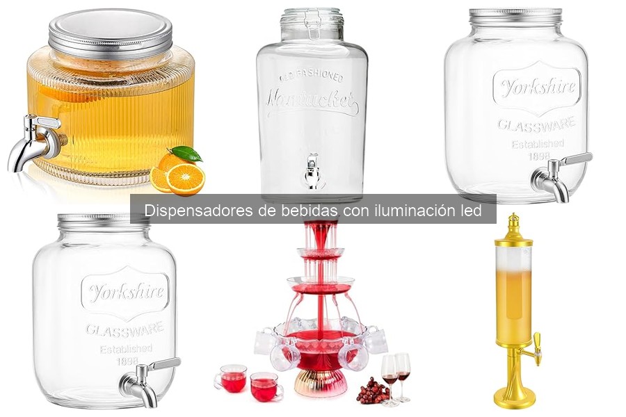 Opiniones de dispensadores de bebidas con iluminación LED