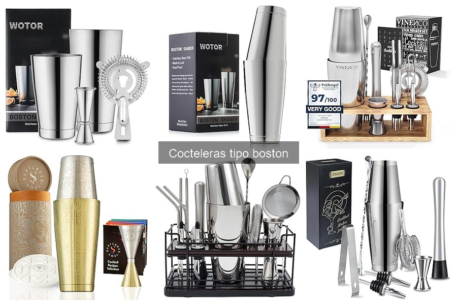 Opiniones sobre Cocteleras Tipo Boston: Comparativa de Marcas