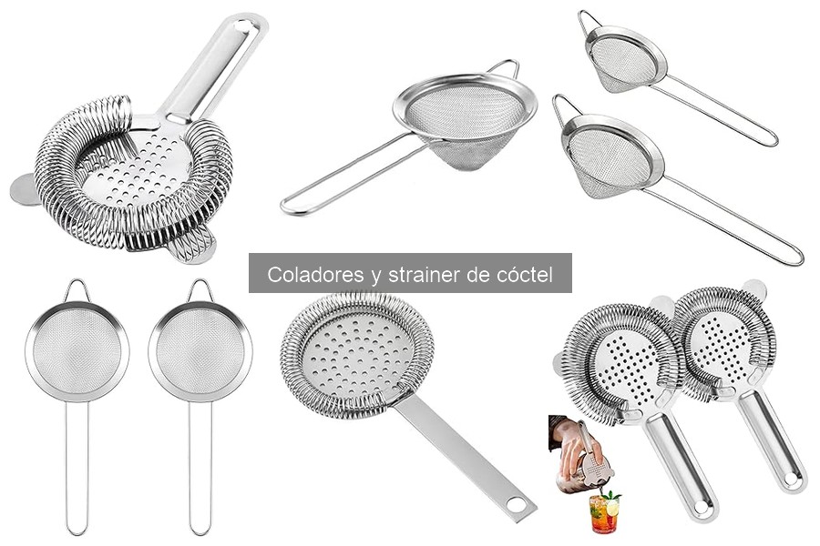 Opiniones sobre coladores de cóctel de acero inoxidable