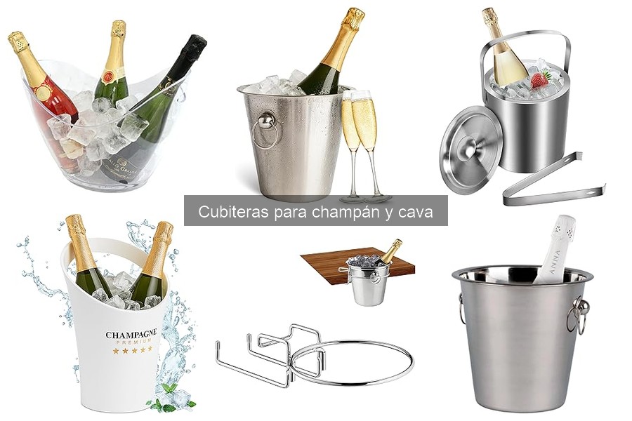 ** Opiniones sobre cubiteras para champán y cava: mejores marcas