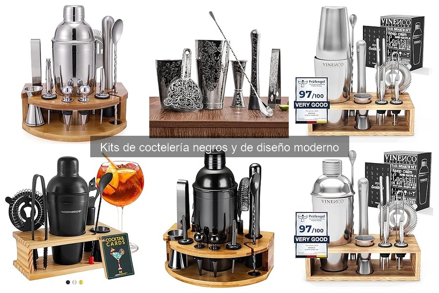 Opiniones sobre kits de coctelería negros: experiencias reales