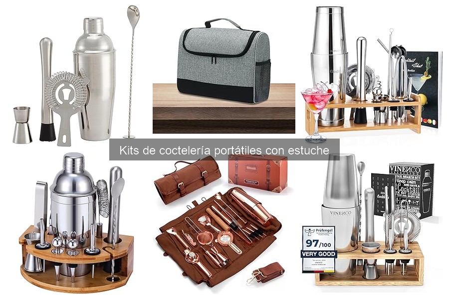 Organiza tu bar en casa con kits de coctelería portátiles