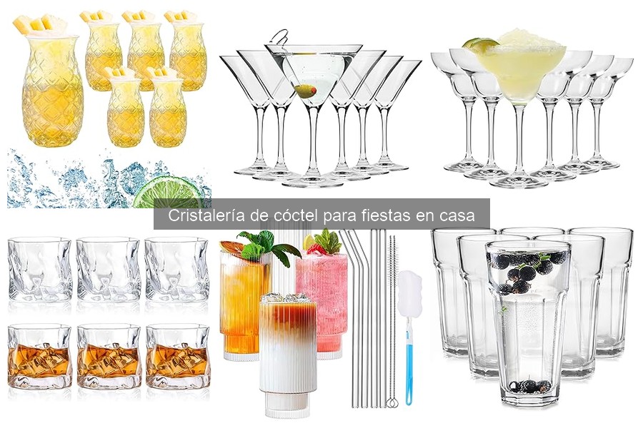 Organiza un Bar Móvil en Casa con Copas de Cóctel