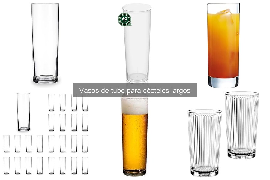 Personaliza tus vasos de tubo para cócteles largos fácilmente