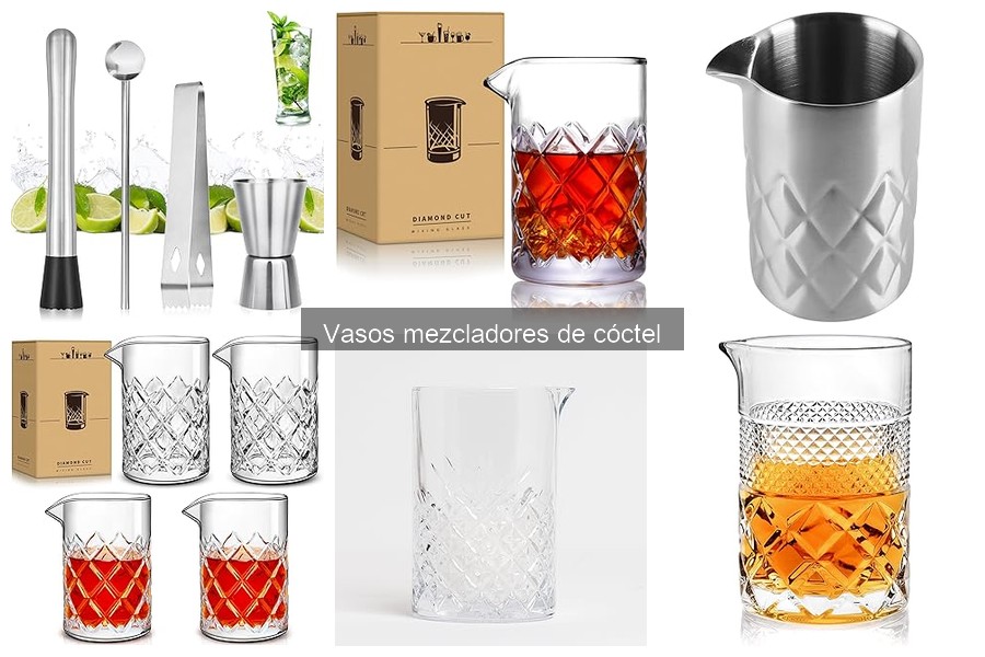 Personaliza tus vasos mezcladores de cóctel de forma única