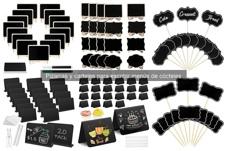 Pizarras y carteles para menús de cócteles: ¿Qué son?