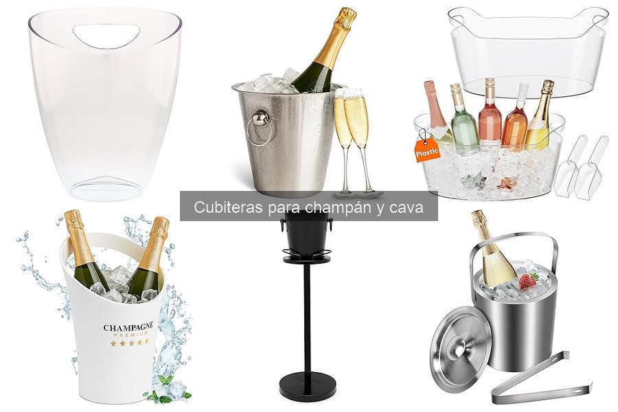 Precio promedio de cubiteras para champán y cava