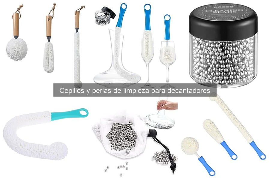Precios de cepillos y perlas de limpieza para decantadores