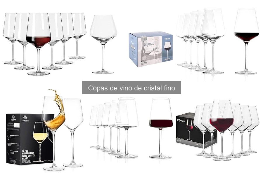 Precios de Copas de Vino de Cristal Fino en Amazon