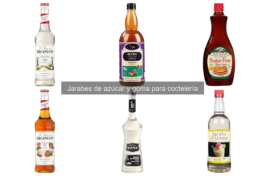 Precios de jarabes de azúcar y goma para coctelería