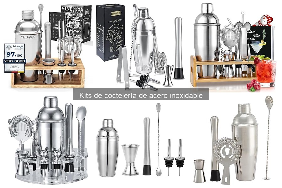 Precios de Kits de Coctelería de Acero Inoxidable para el Hogar