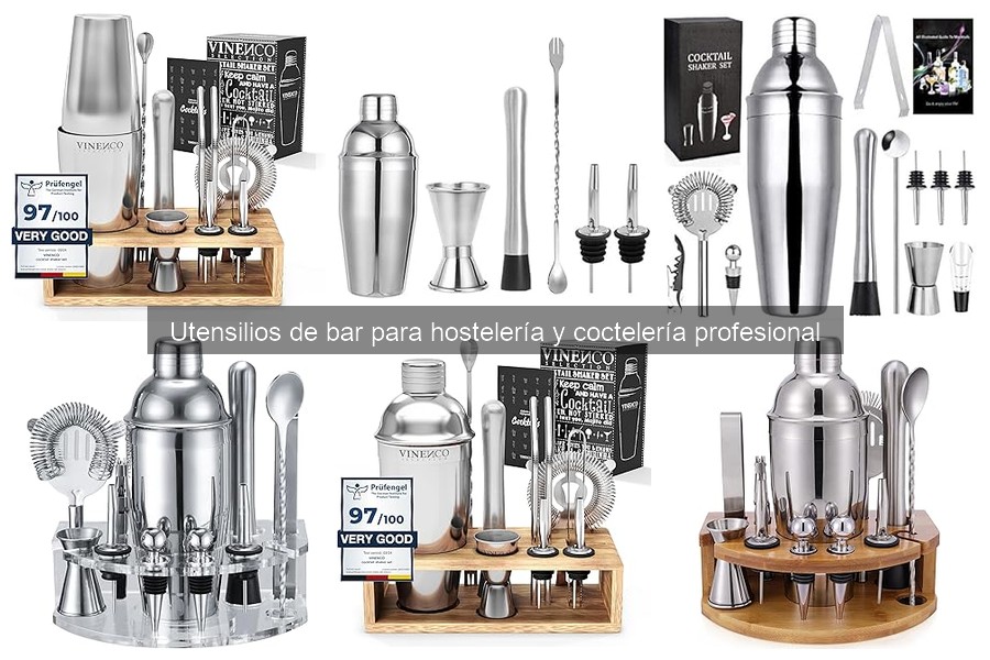 Precios de utensilios de bar: guía para coctelería profesional