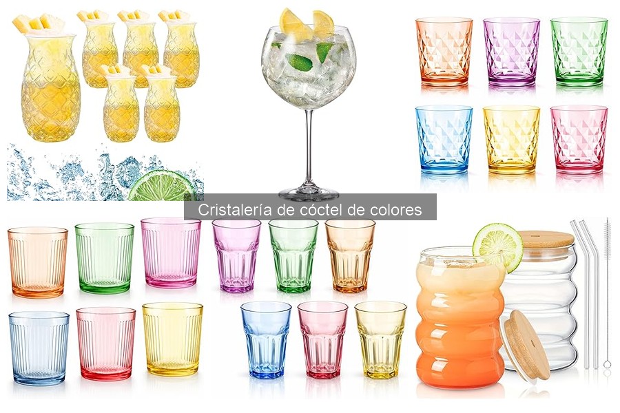 Problemas comunes al usar copas de cóctel de colores