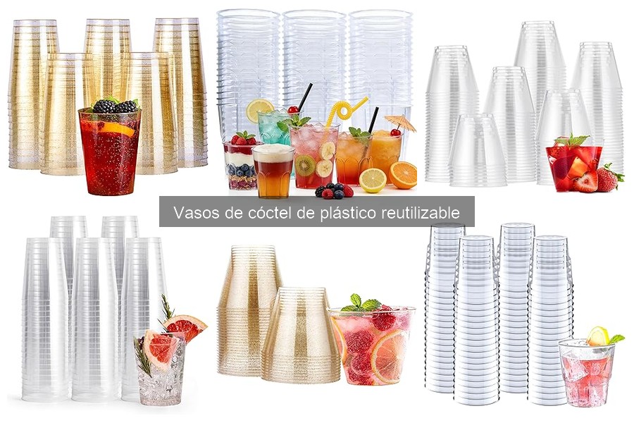Problemas comunes al usar vasos de cóctel de plástico reutilizable