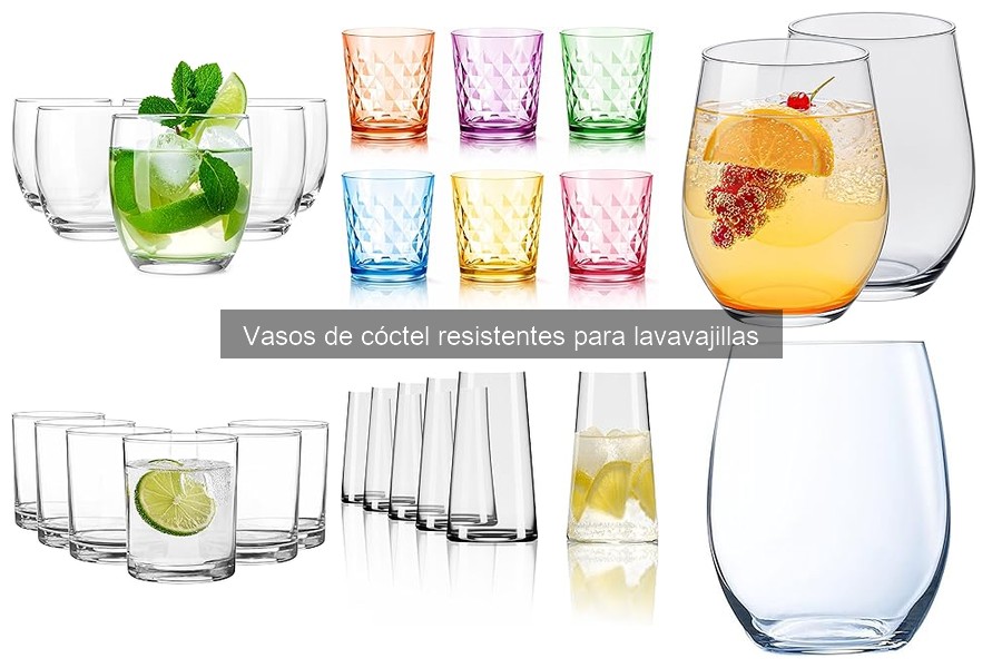 Problemas comunes al usar vasos de cóctel para lavavajillas
