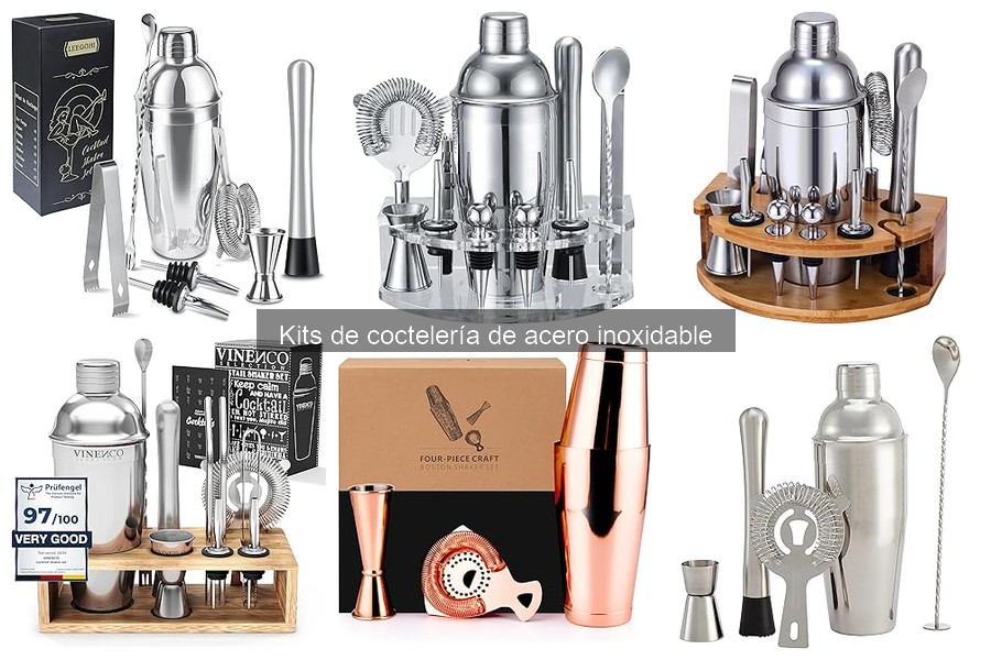 ¿Qué buscar al comprar un kit de coctelería de acero inoxidable?