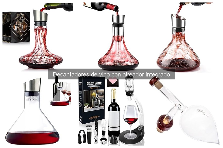 ¿Qué es un decantador de vino con aireador integrado?