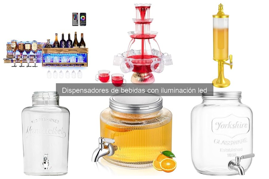 ¿Qué es un dispensador de bebidas con iluminación LED?