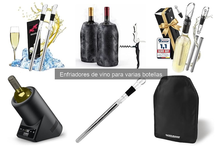 Qué es un enfriador de vino para varias botellas