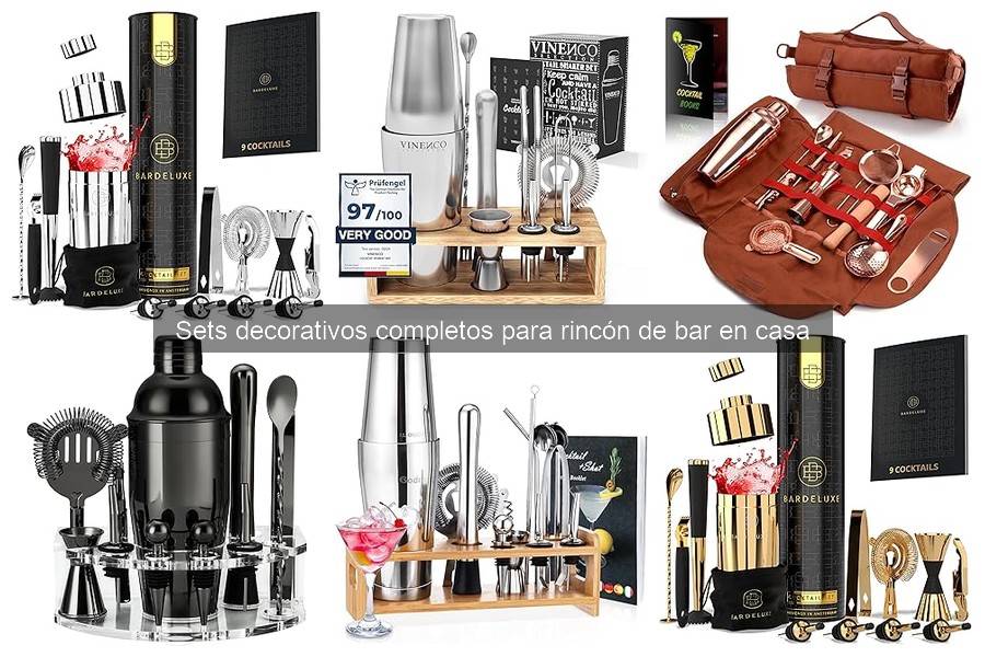 ¿Qué es un set decorativo para rincón de bar en casa?