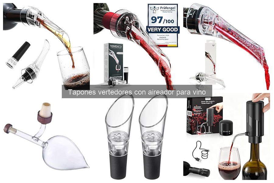 Qué es un tapón vertedor con aireador para vino