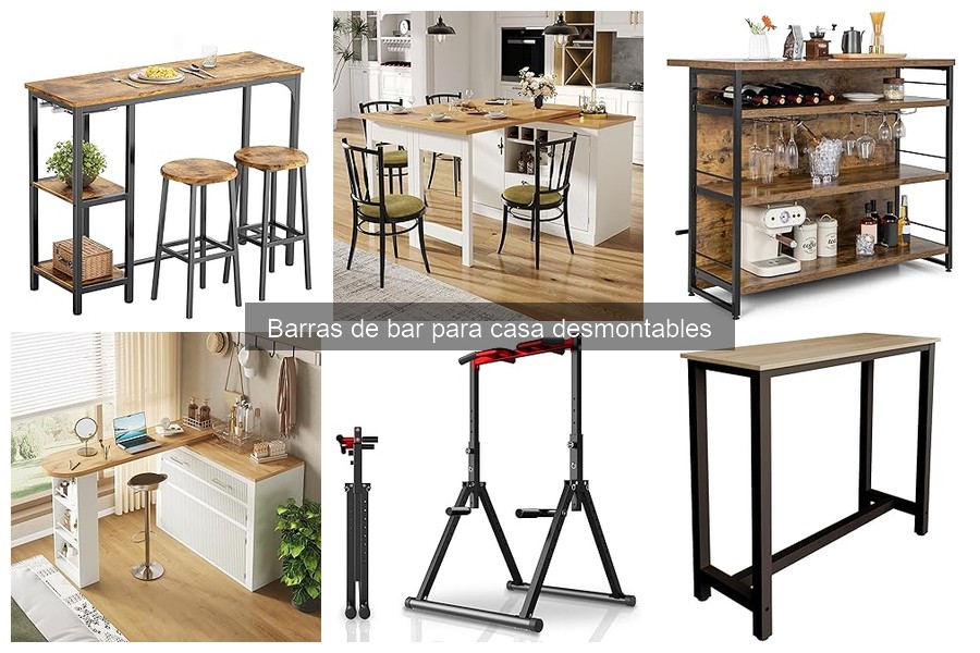 ¿Qué es una barra de bar desmontable para casa?