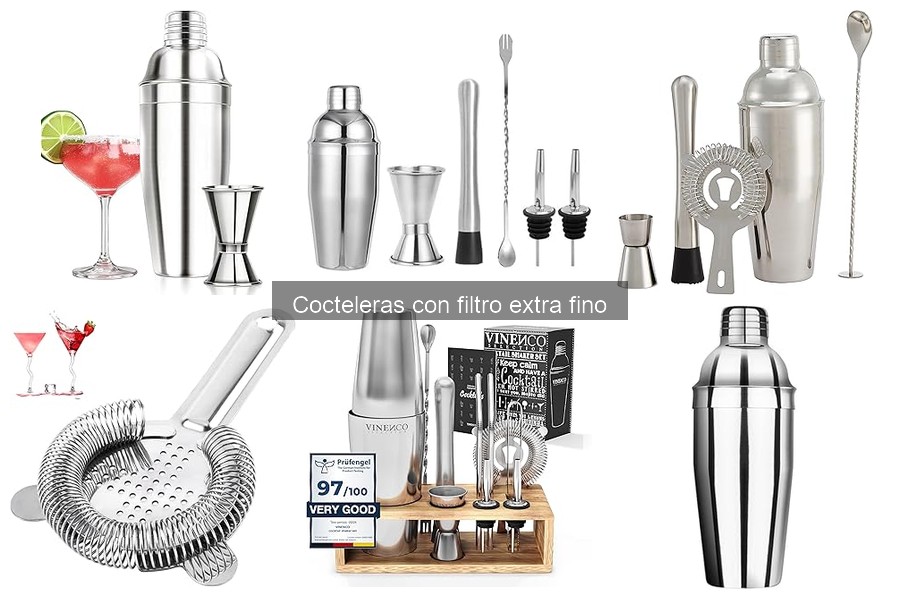 ¿Qué es una coctelera con filtro extra fino? Descubre sus características