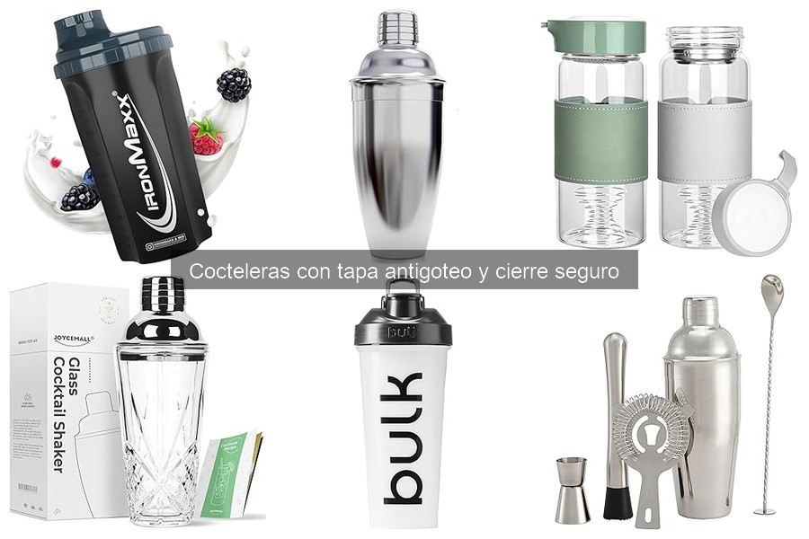 ¿Qué es una coctelera con tapa antigoteo? Descubre sus ventajas