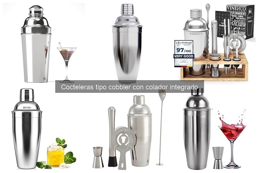 ¿Qué es una coctelera tipo cobbler? Descubre sus usos y características