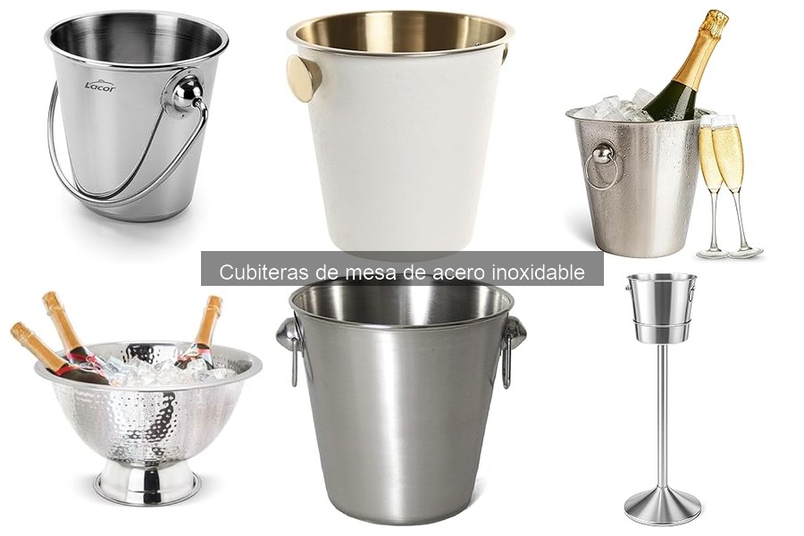 ¿Qué es una cubitera de mesa de acero inoxidable?