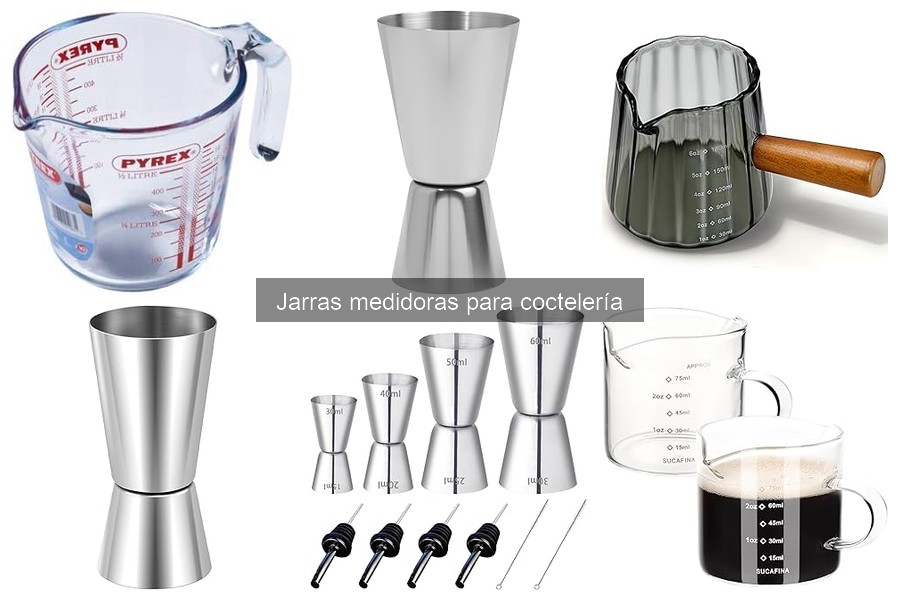 ¿Qué es una jarra medidora para coctelería?