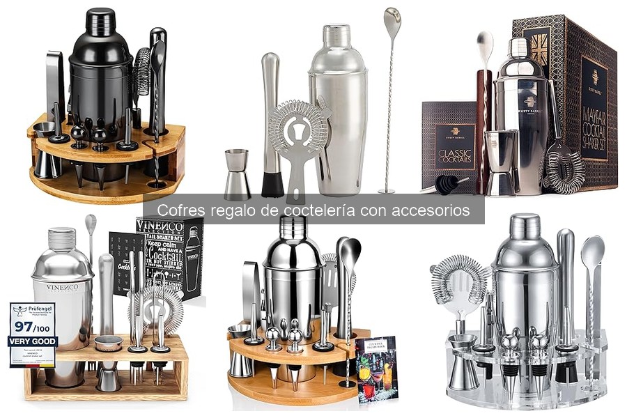 ¿Qué incluye un cofre de regalo de coctelería?