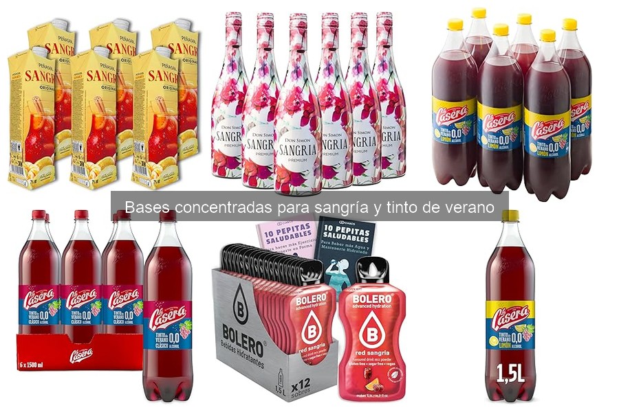 ¿Qué son las bases concentradas para sangría y tinto de verano?