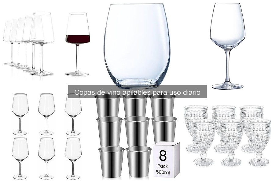 ¿Qué son las copas de vino apilables? Características y Usos