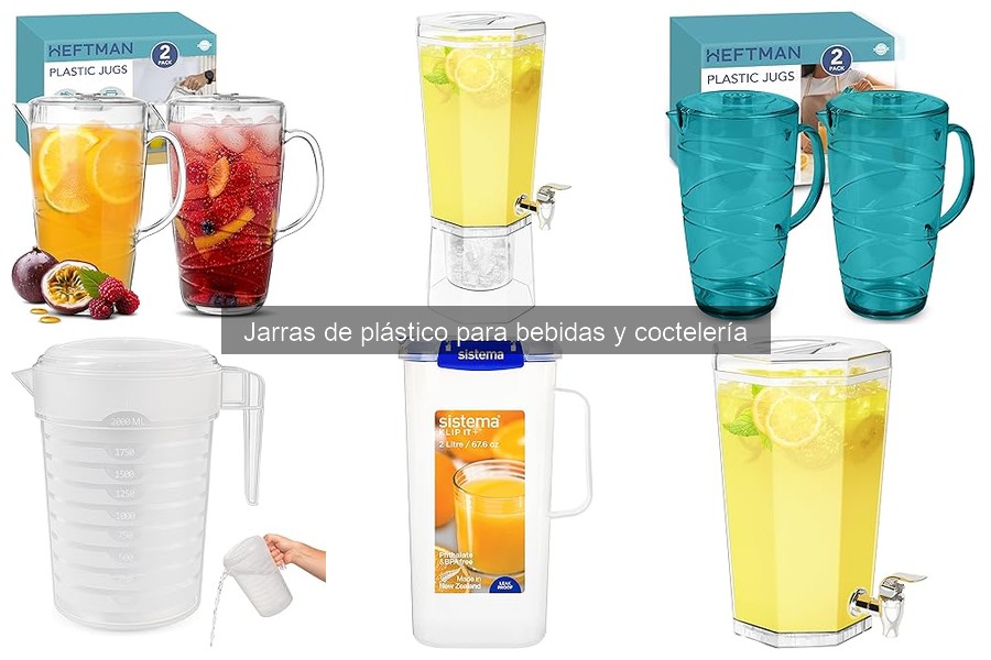 ¿Qué son las jarras de plástico para bebidas y cócteles?