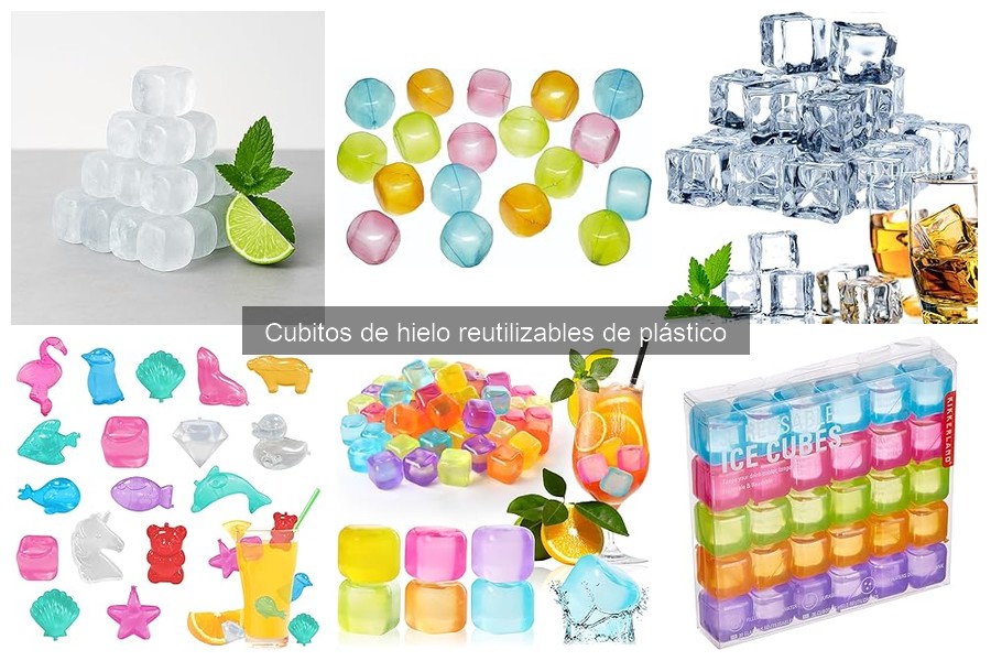 ¿Qué son los cubitos de hielo reutilizables de plástico?